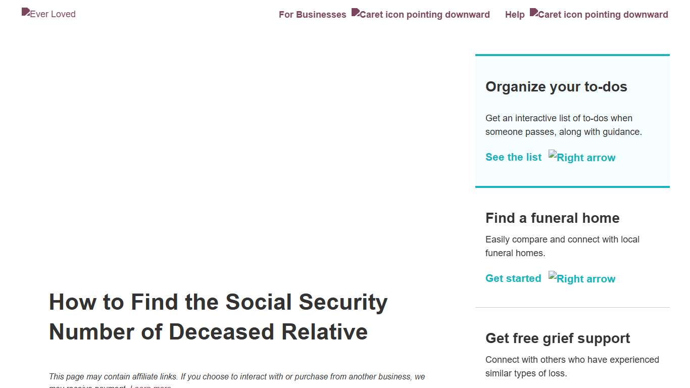 How To Find The Social Security Number Of Deceased Relative Ever Loved